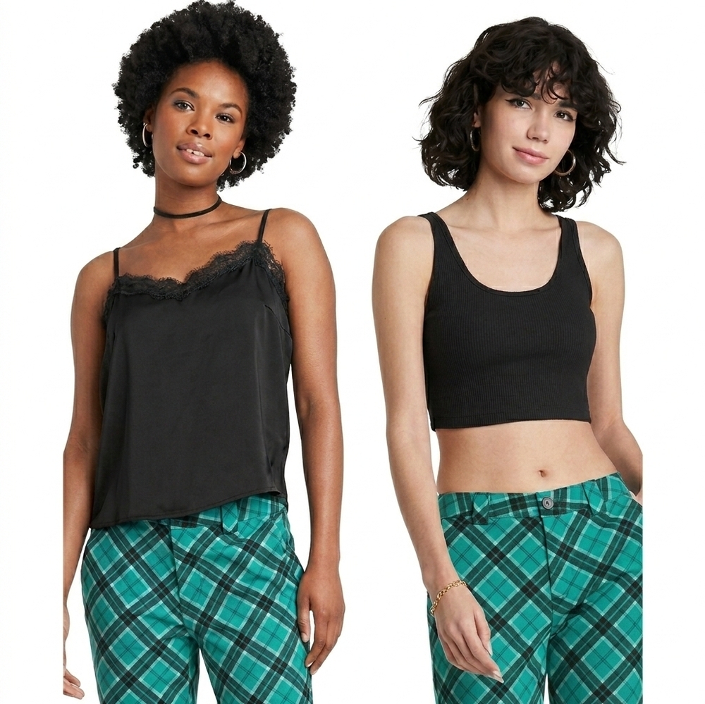 BUNDLE Wild Fable  Black Cropped  Tank Top  XXL